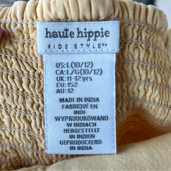 •Haute Hippie• Girls Linen Blend Sleeveless Romper - Size Large (10/12) - Picture 2 of 9